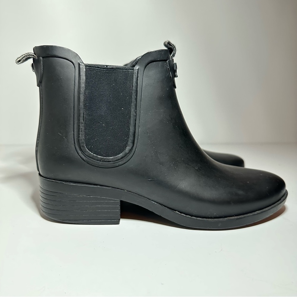 Tory Burch Women’s Classic Rain Bootie Short Ankle Heeled Boots Black Size 11B